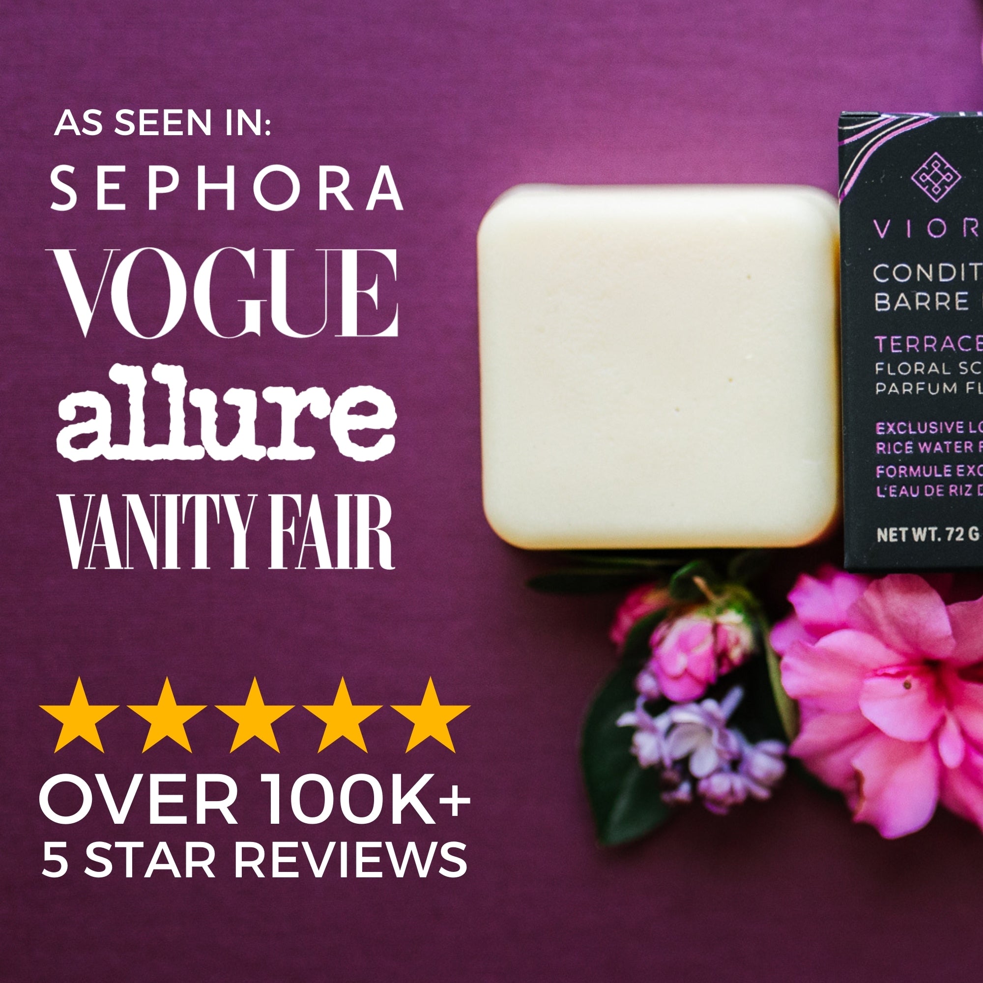 Terrace Garden™ Conditioner Bar for Dry Hair & Scalp | Floral Scent