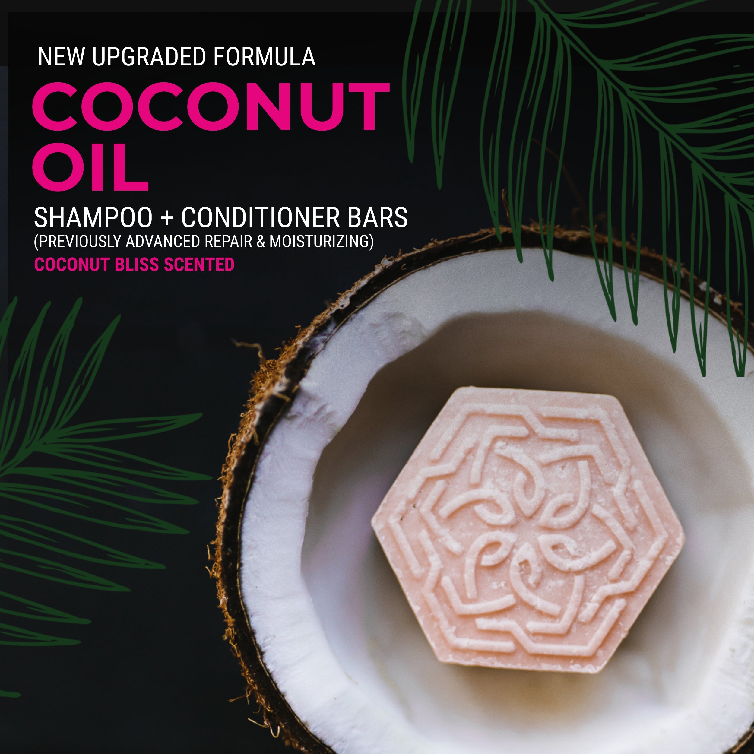 Coconut Oil Advanced Repair Shampoo Bar | Coconut Scent