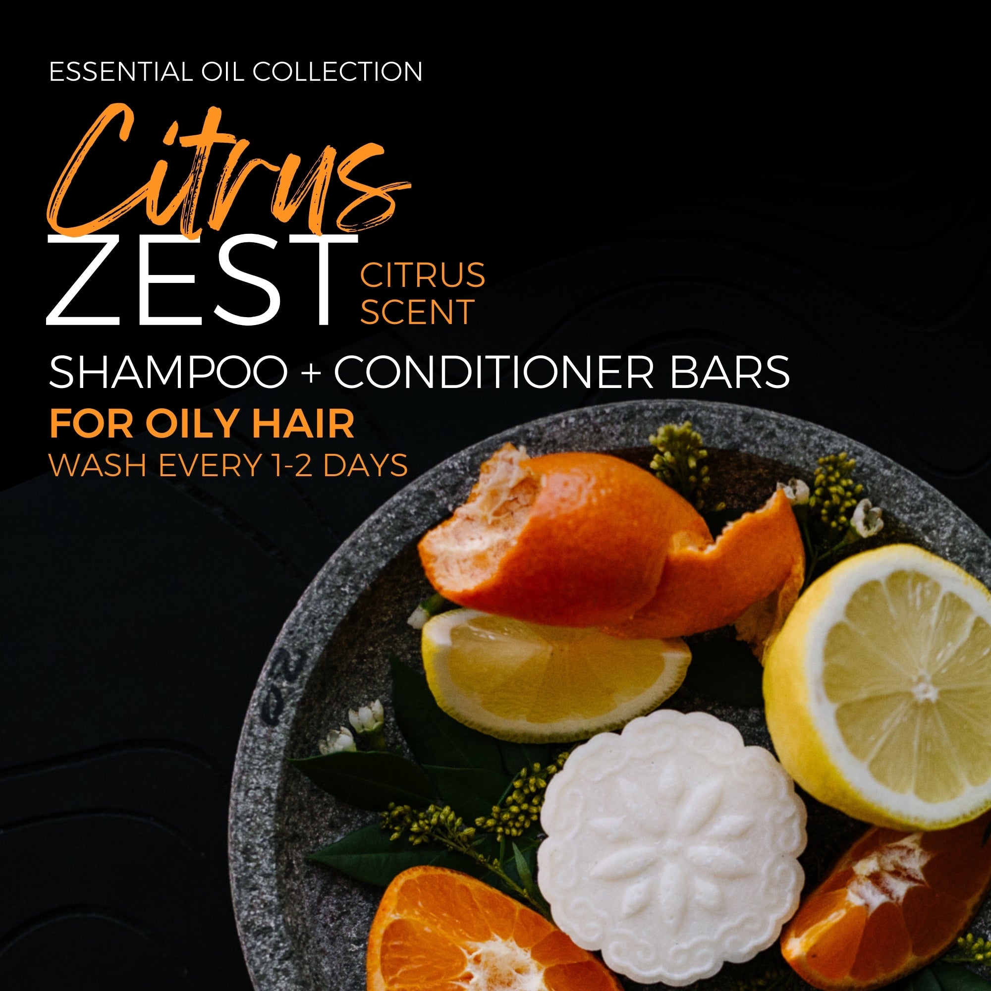 Clarifying Conditioner Bar with Essential Oil | Citrus Zest