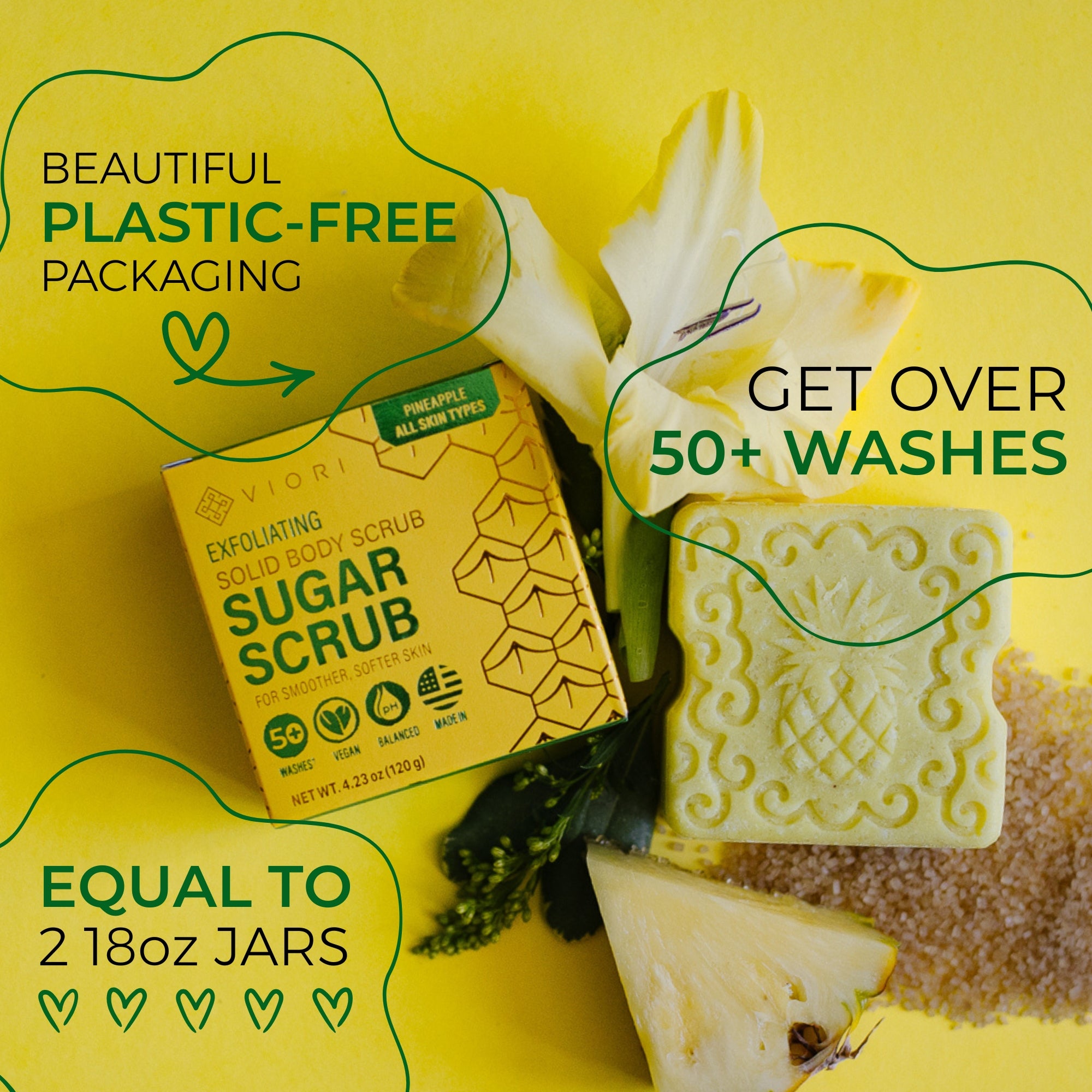 Sugar Scrub Bar | Pineapple