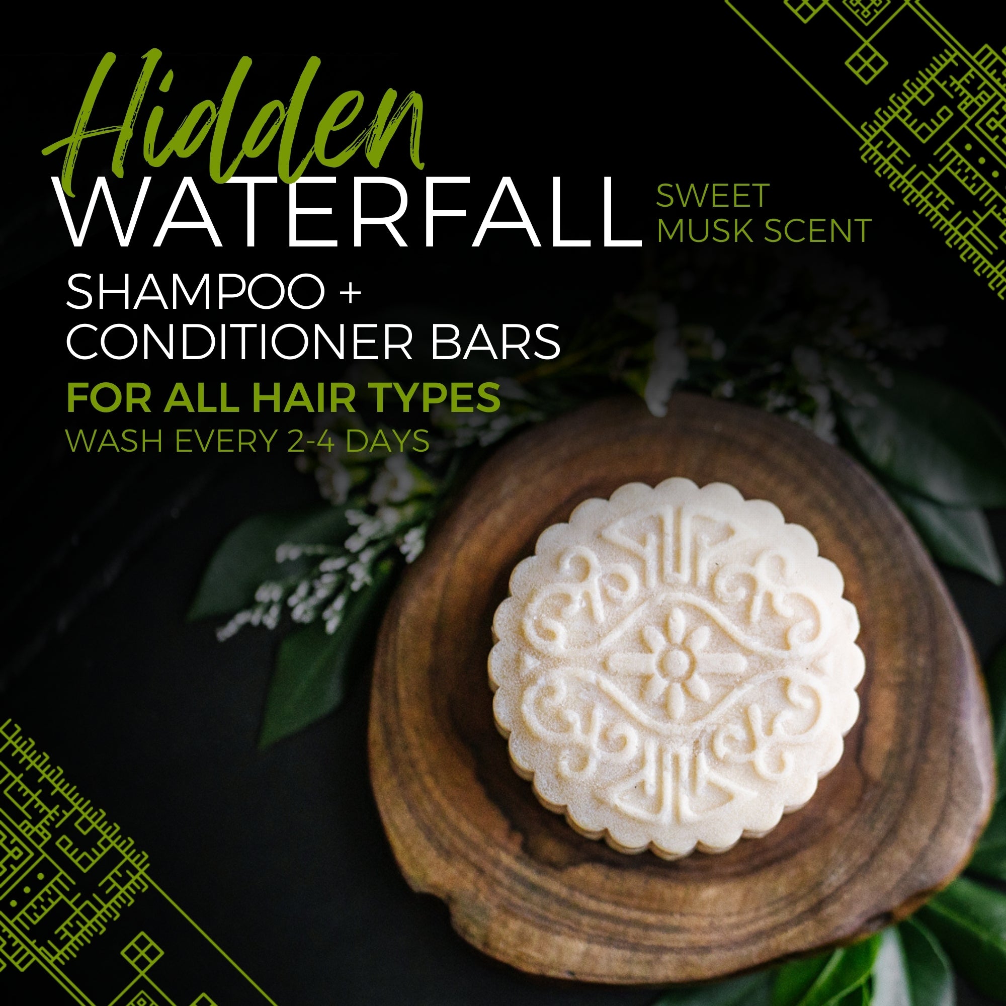 Hidden Waterfall™ Shampoo Bar for Growth | Sweet-Musk Scent