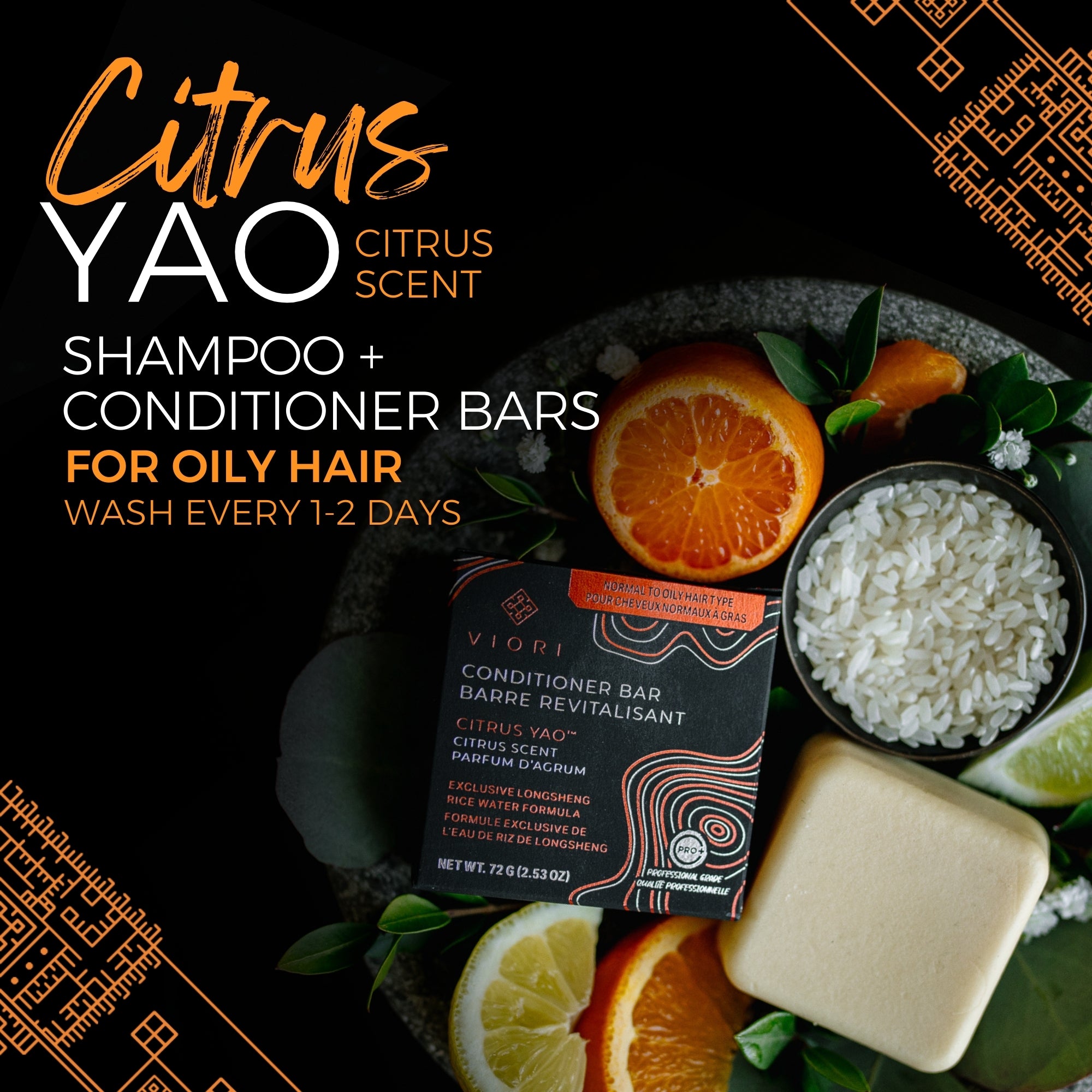 Citrus Yao™ Conditioner Bar for Oil Control | Citrus Scent