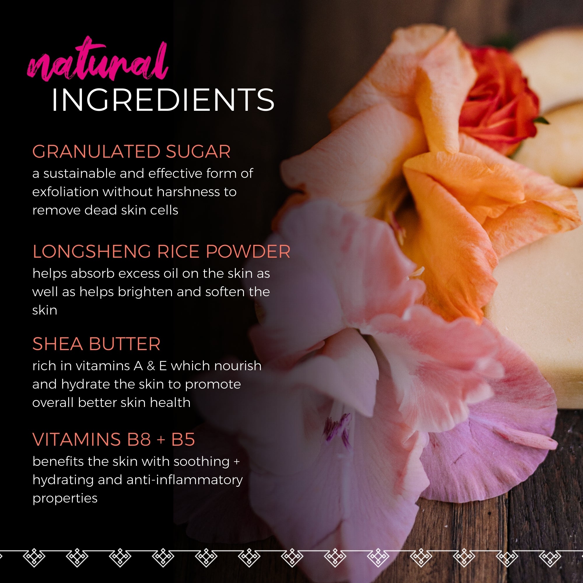 Sugar Scrub Bar | Peach Hibiscus