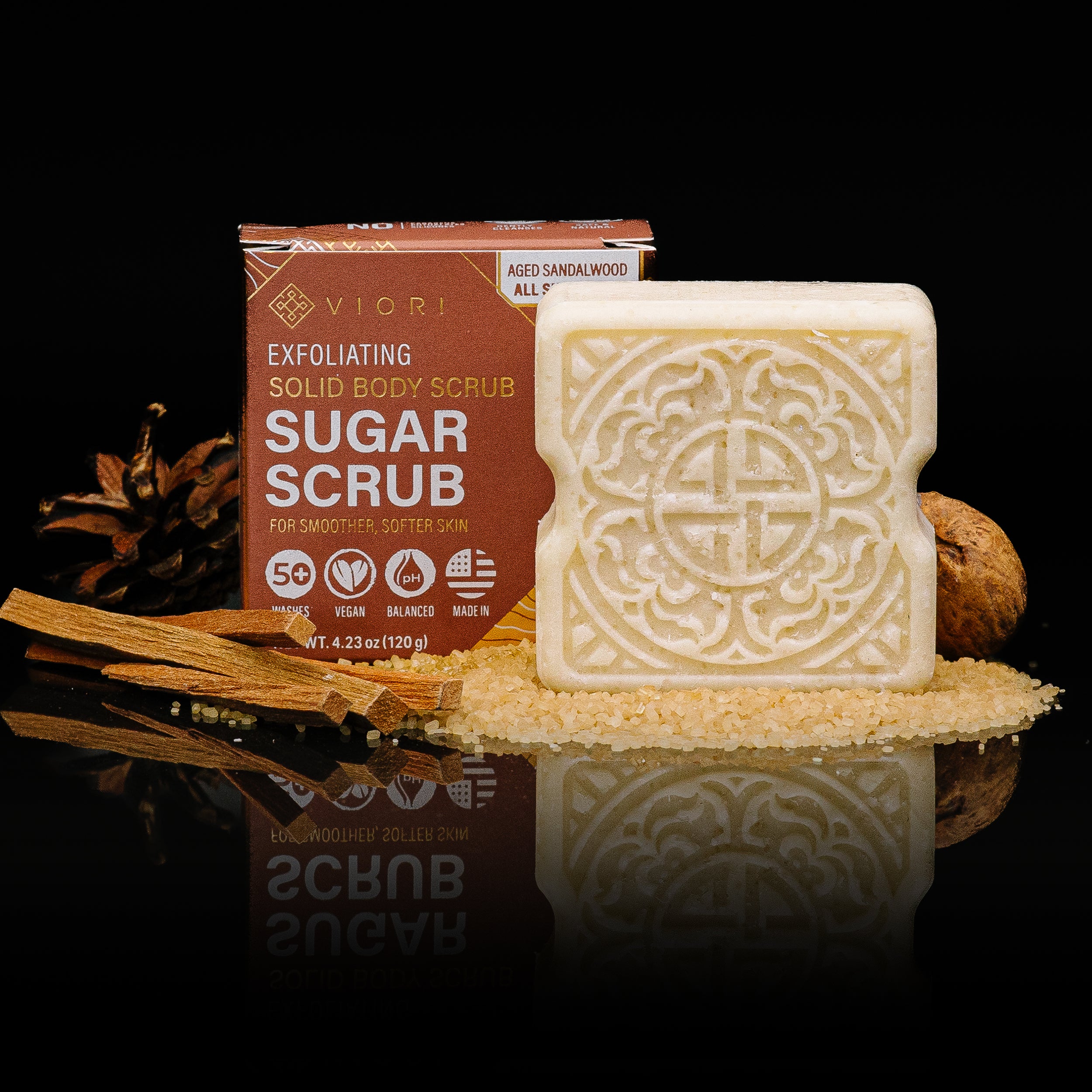 Men's Body Scrub Bar | Aged Sandalwood