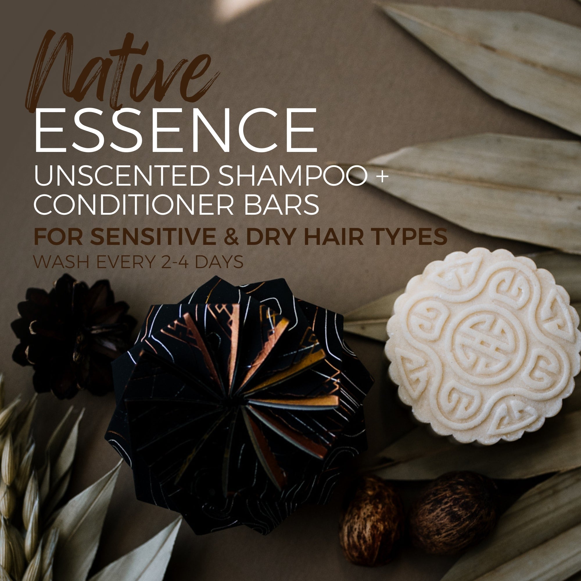 Native Essence™ Conditioner Bar for Sensitive Hair & Scalp | Unscented