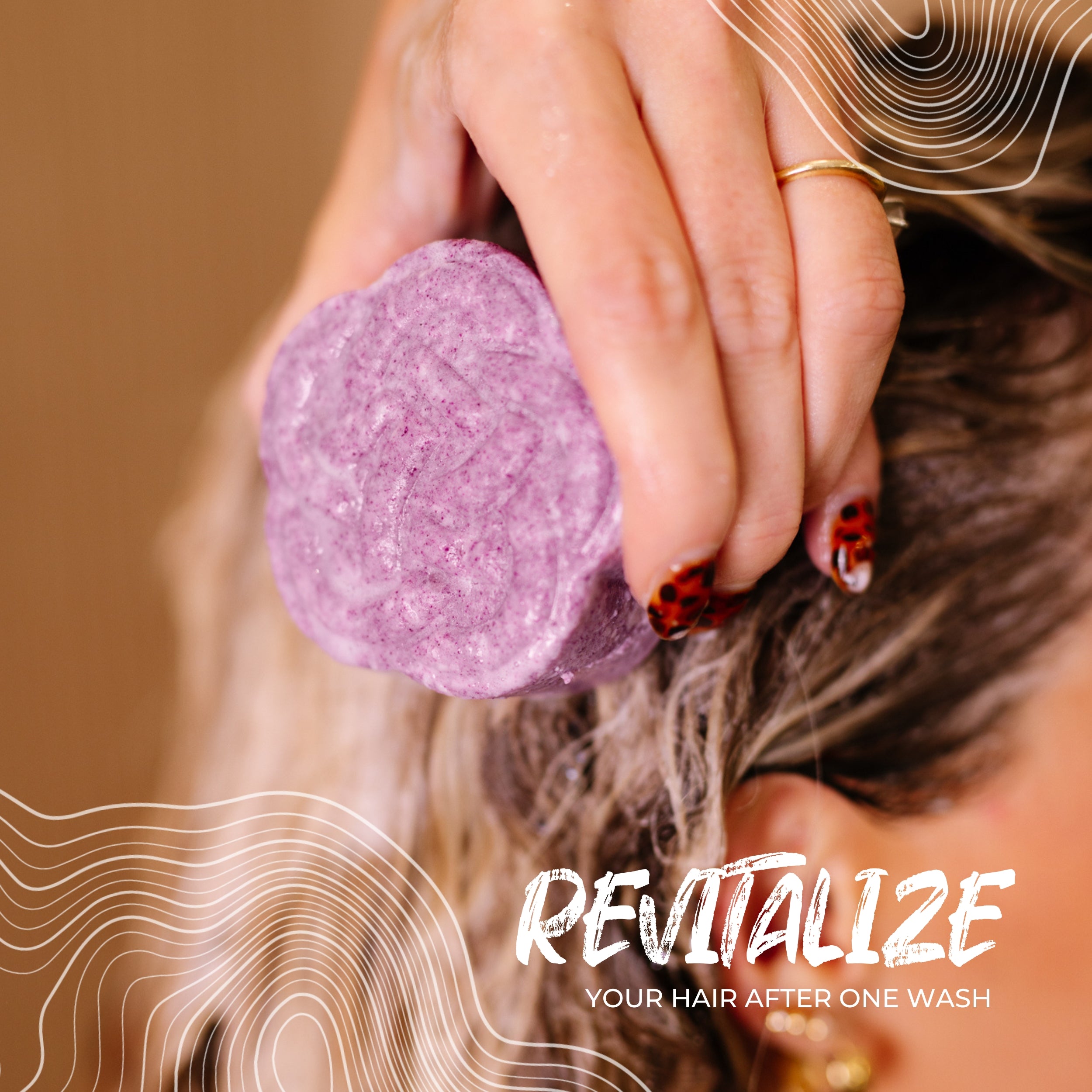 Biotin Purple-Toning Shampoo Bar for Blonde & Gray Hair | Lavender Scented