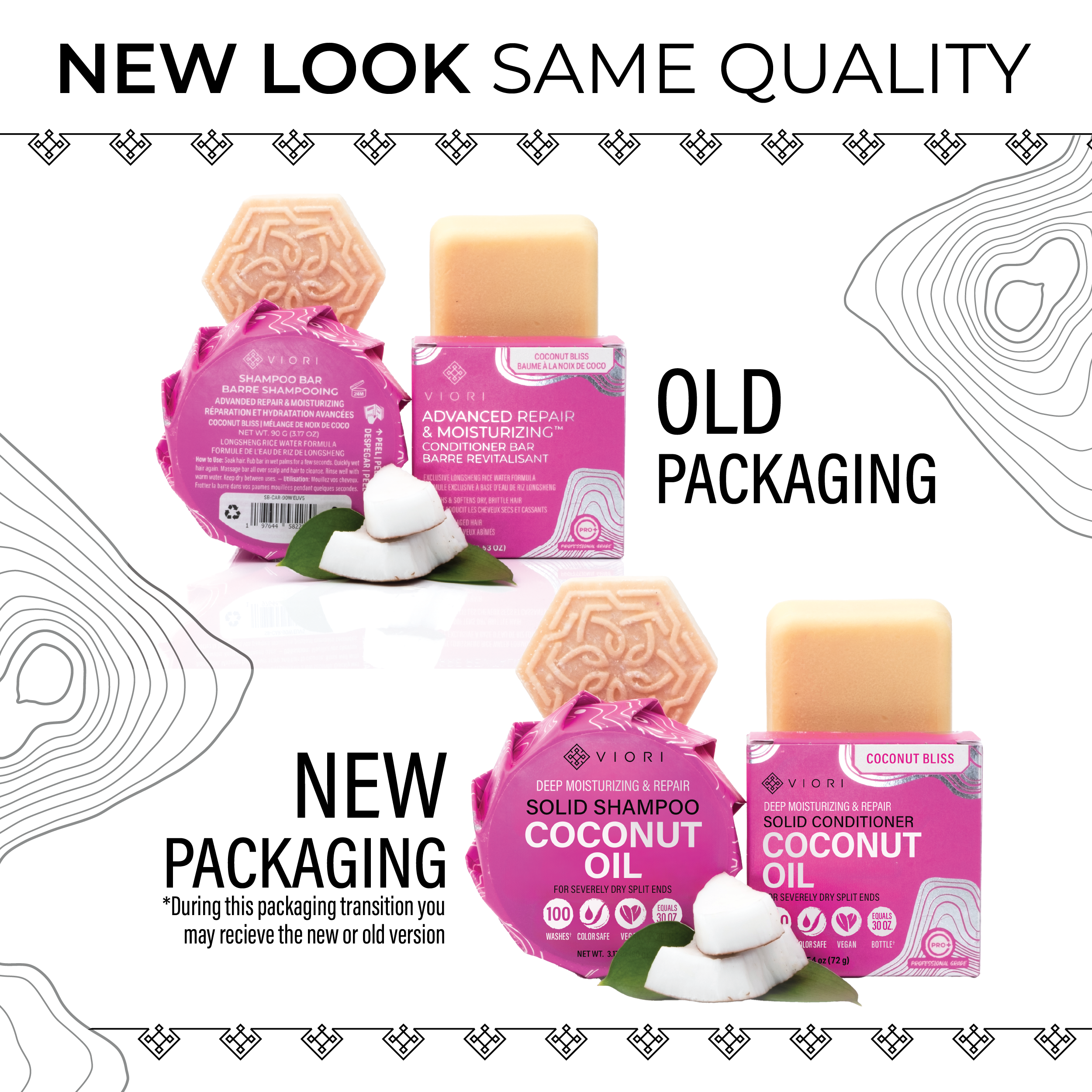 Coconut Oil Advanced Repair Conditioner Bar | Coconut Scent