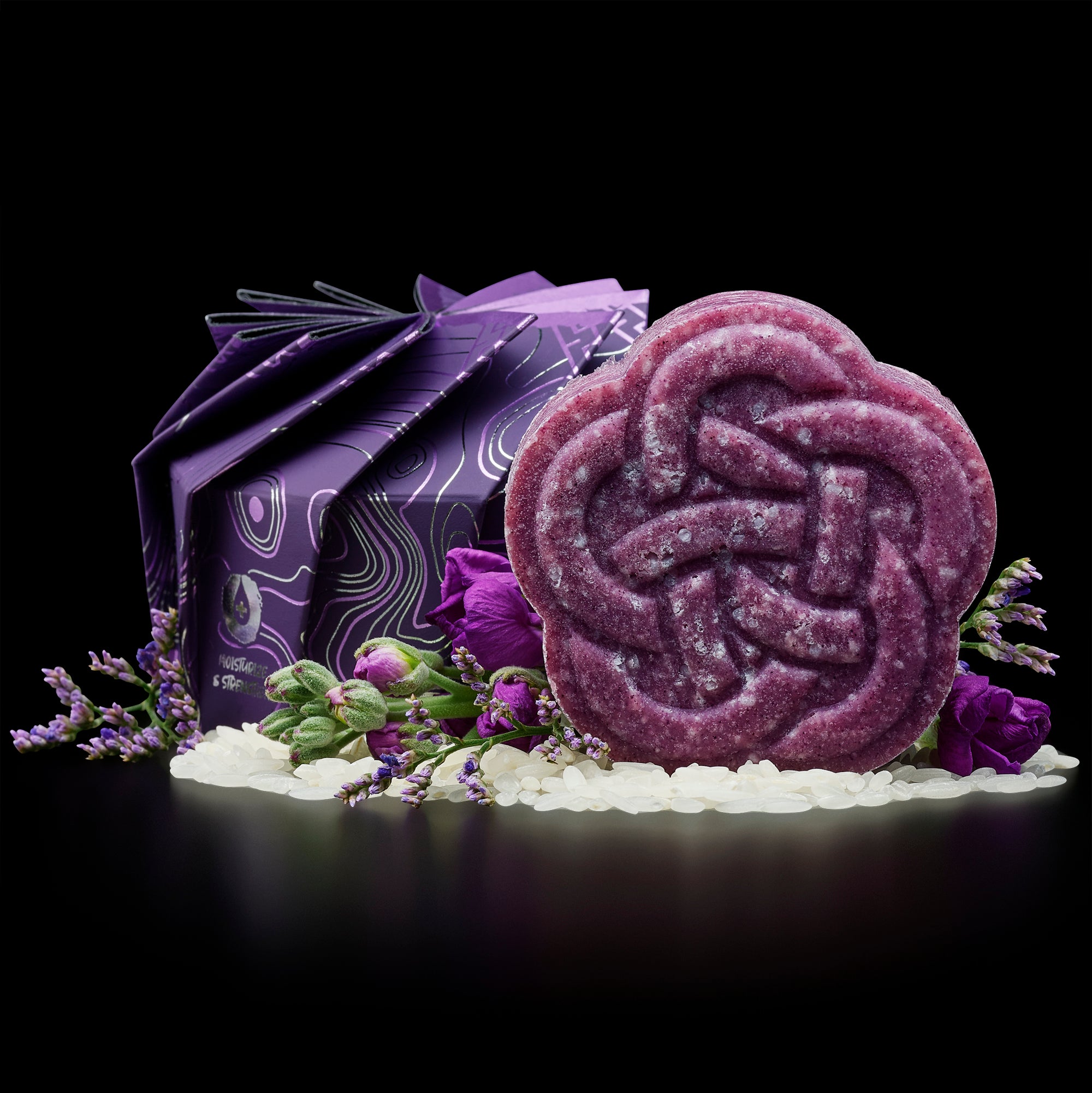 Biotin Purple-Toning Shampoo Bar for Blonde & Gray Hair | Lavender Scented