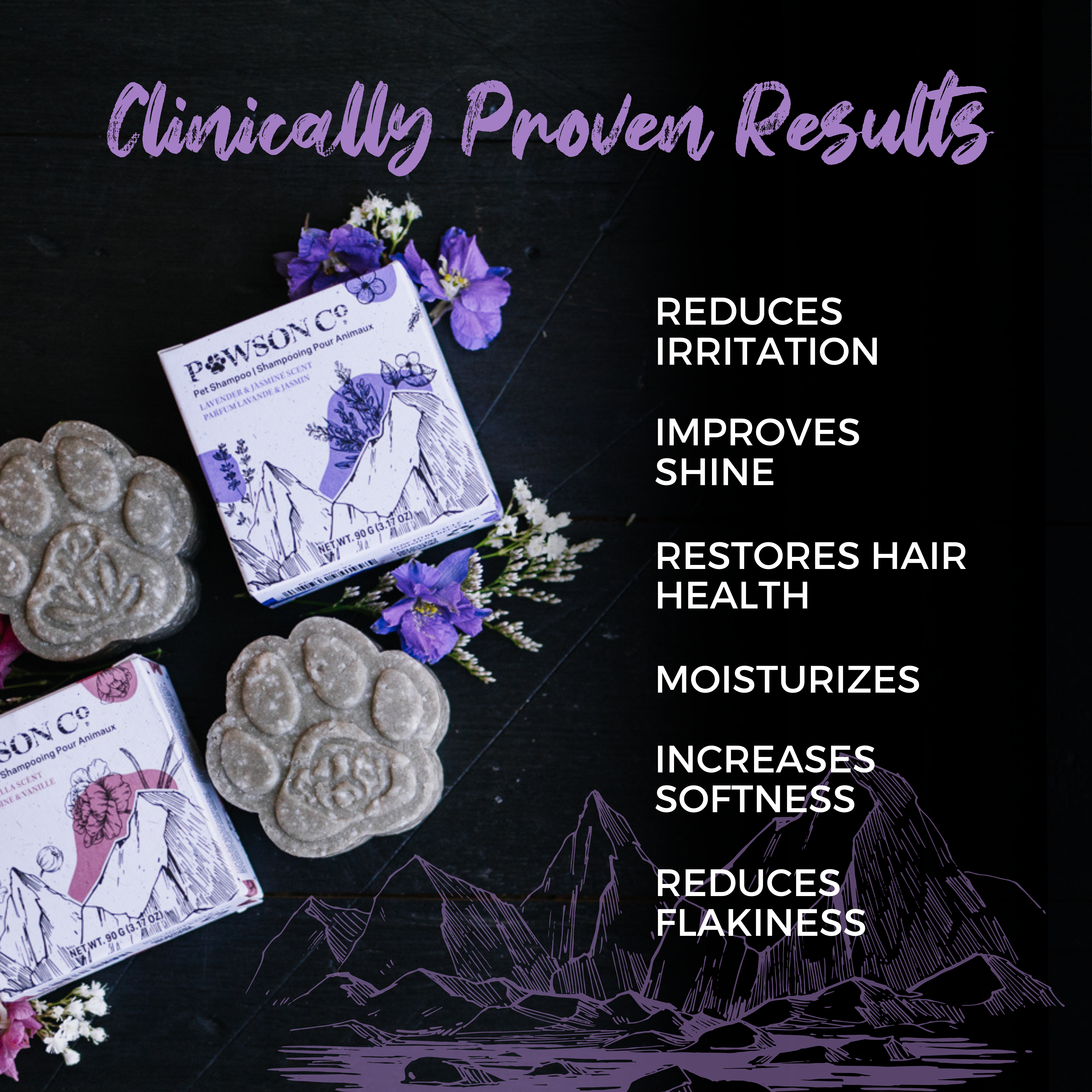 Pet Shampoo Bar | Peony & Vanilla Orchid / Jasmine & Lavender